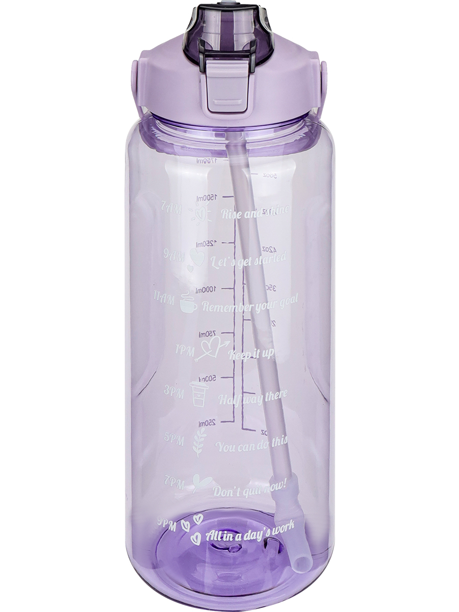 

Бутылка 2000мл U-turn с защелкой, мерной шкалой и поильником фиолетовая MILAND УД-2184