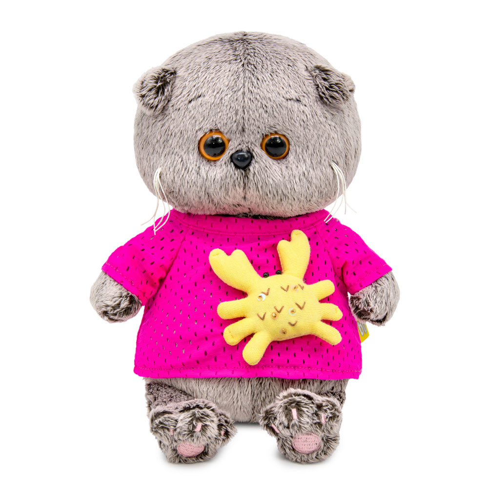 

Игрушка мягкая BASIK baby Басик BABY в лонгсливе с крабиком 20см
