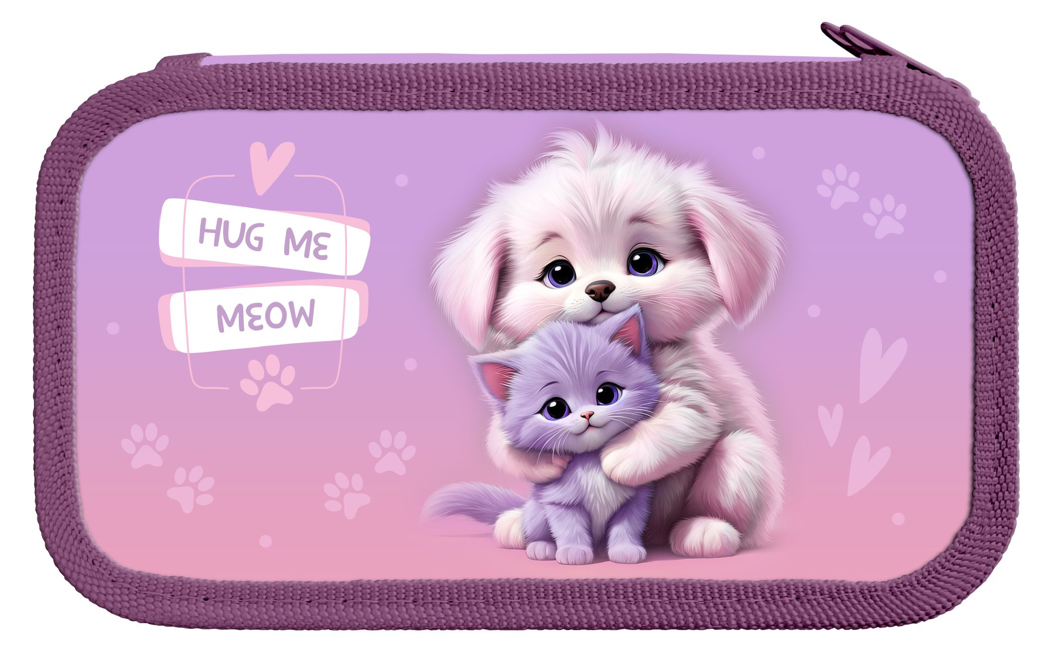 

Пенал 2отд. большой Обнимашки 190х105мм schoolФОРМАТ ПК2С-О (жен)