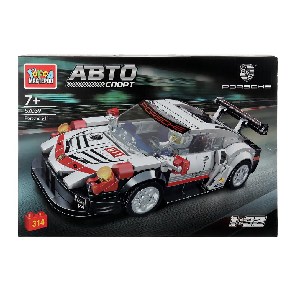

Конструктор пластиковый Суперкар Porsche 314 дет. ГОРОД МАСТЕРОВ 57039-YD