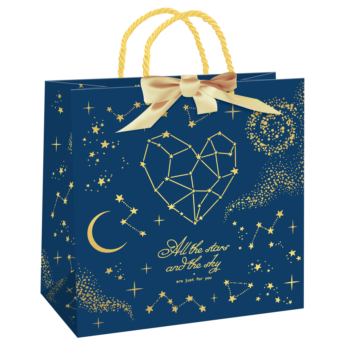 

MS_61790 Пакет подарочный 20х20см M* Stars magic (жен) Матовый Фольга