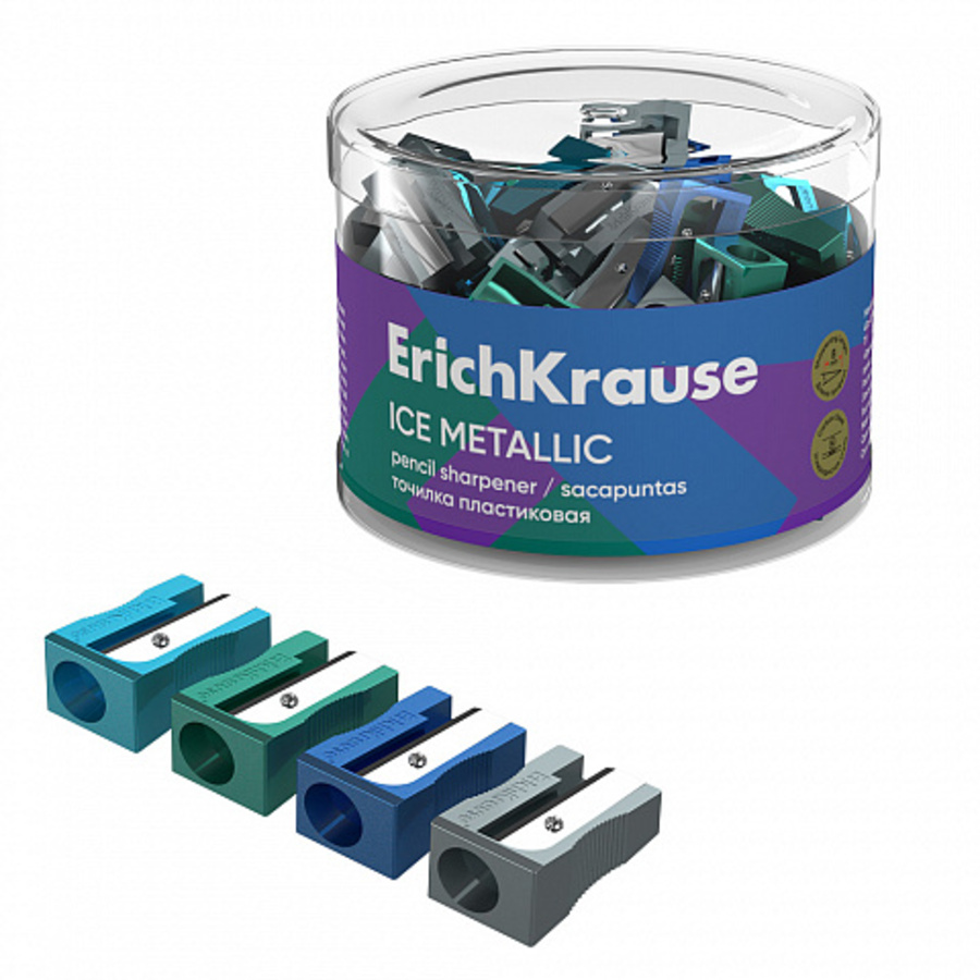

Точилка 1отв. пластик EasySharp Ice Metallic ассорти ERICH KRAUSE 59987