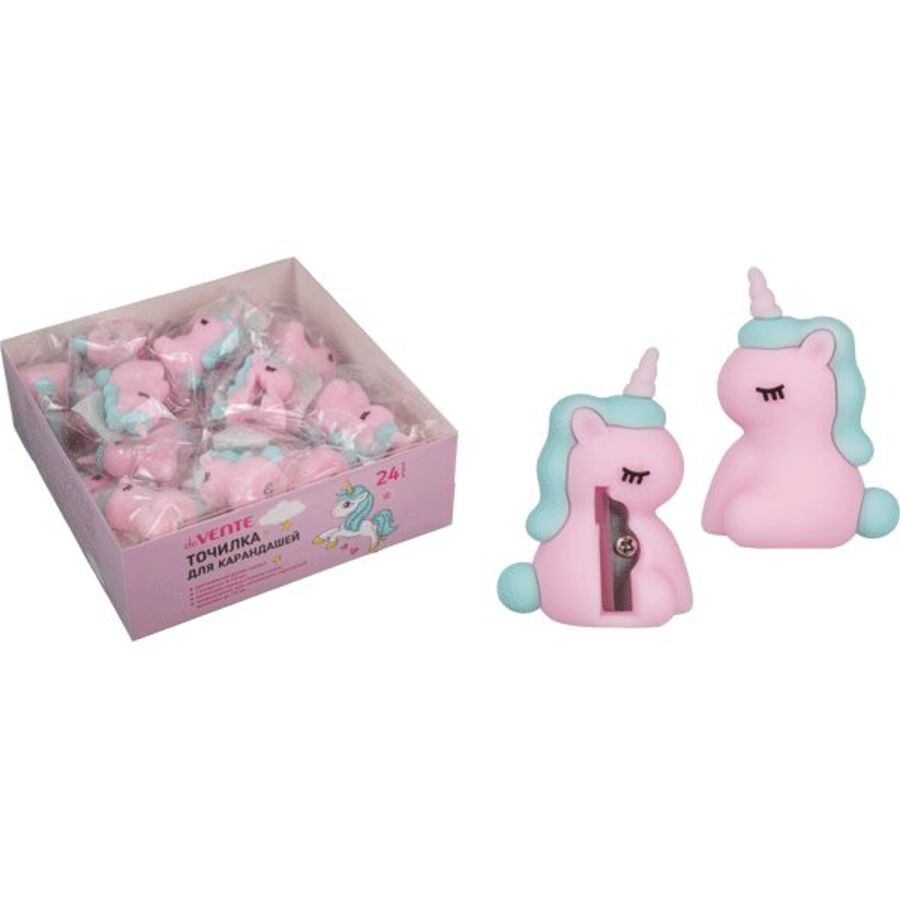 

Точилка 1отв. пластик Unicorn soft-touch deVENTE 8031309