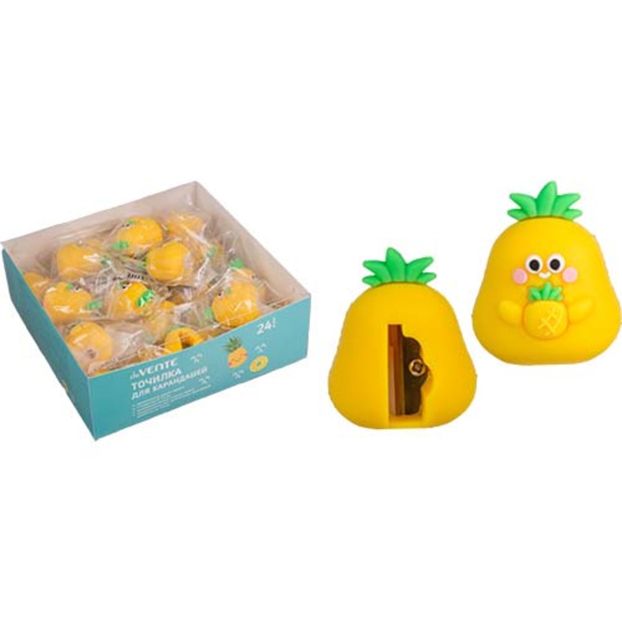 

Точилка 1отв. пластик Pineapple soft-touch deVENTE 8031312