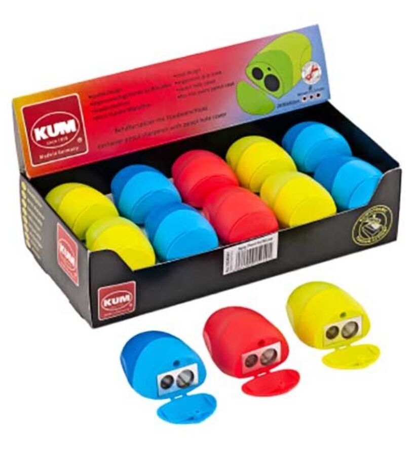 

Точилка 2отв. пластик контейнер ассорти KUM K-Pencil Pal M2