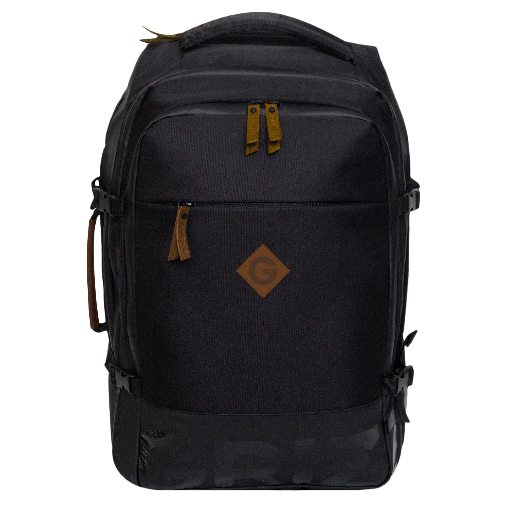 

Рюкзак молодежный 2отд. Черный-терракот 28х50х34см GRIZZLY