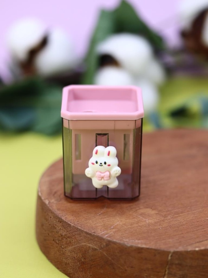 Точилка 2отв пластик контейнер Bunny bow ILIKEGIFT 132-0097 113₽