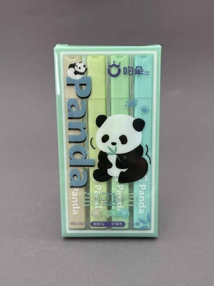 Текстовыделители набор 4цв 1-4мм Panda green ILIKEGIFT 132-0293 158₽