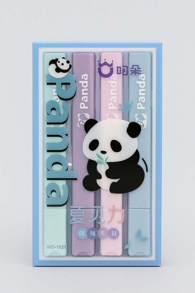 Текстовыделители набор 4цв 1-4мм Panda blue ILIKEGIFT 132-0292 158₽