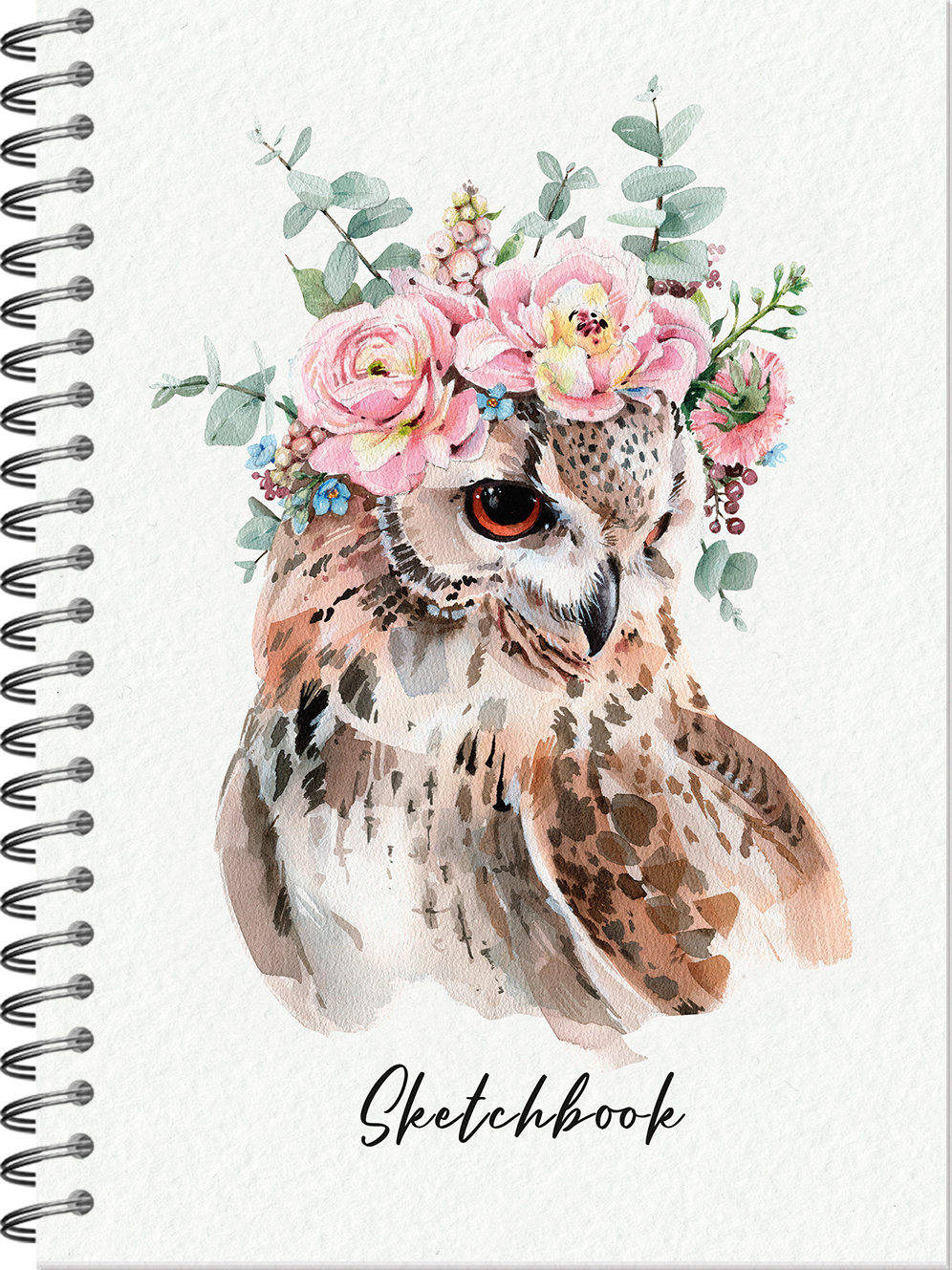 Скетчбук А5 60л гребень твобл Совушка soft touch 100гм2 ПОЛИНОМ 25101 158₽