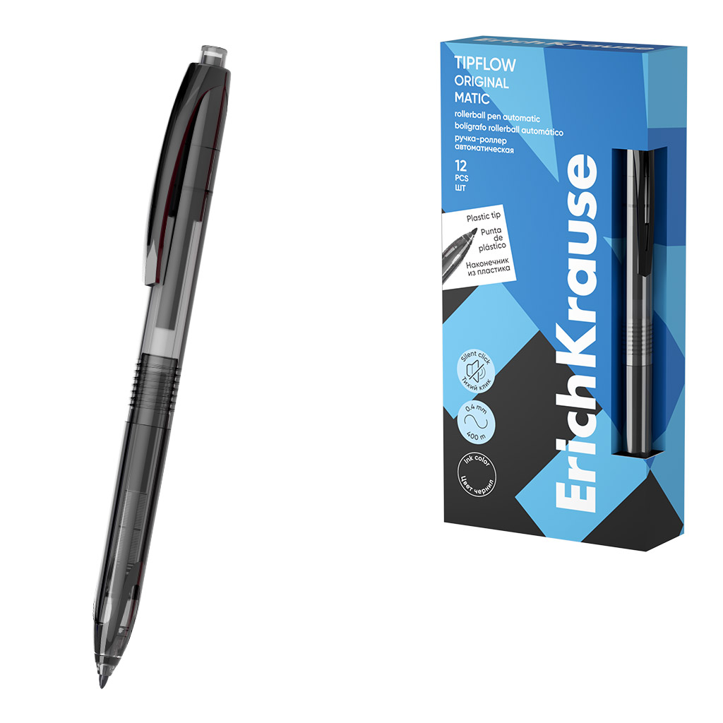 

Роллер черный 0,5мм TipFlow Matic Original ERICH KRAUSE 63701