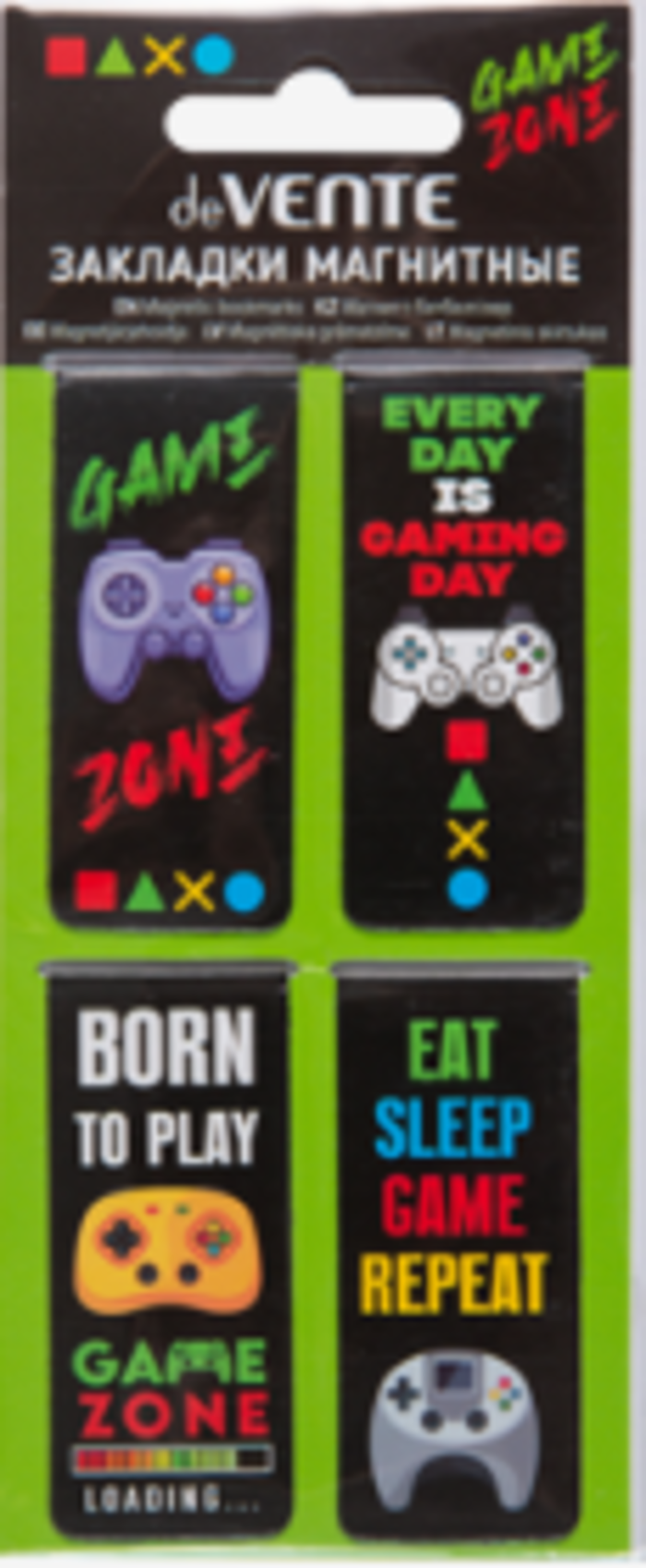 Закладка магнитная набор 4шт Gamer 63₽