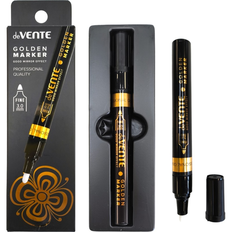 Маркер перманентный золотой 3мм зеркальный круглый наконечник Repair Craft deVENTE 5044418 151₽