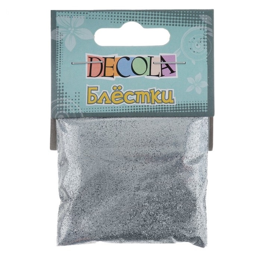 

Блестки 0,3мм серебро DECOLA W041-202-0,3