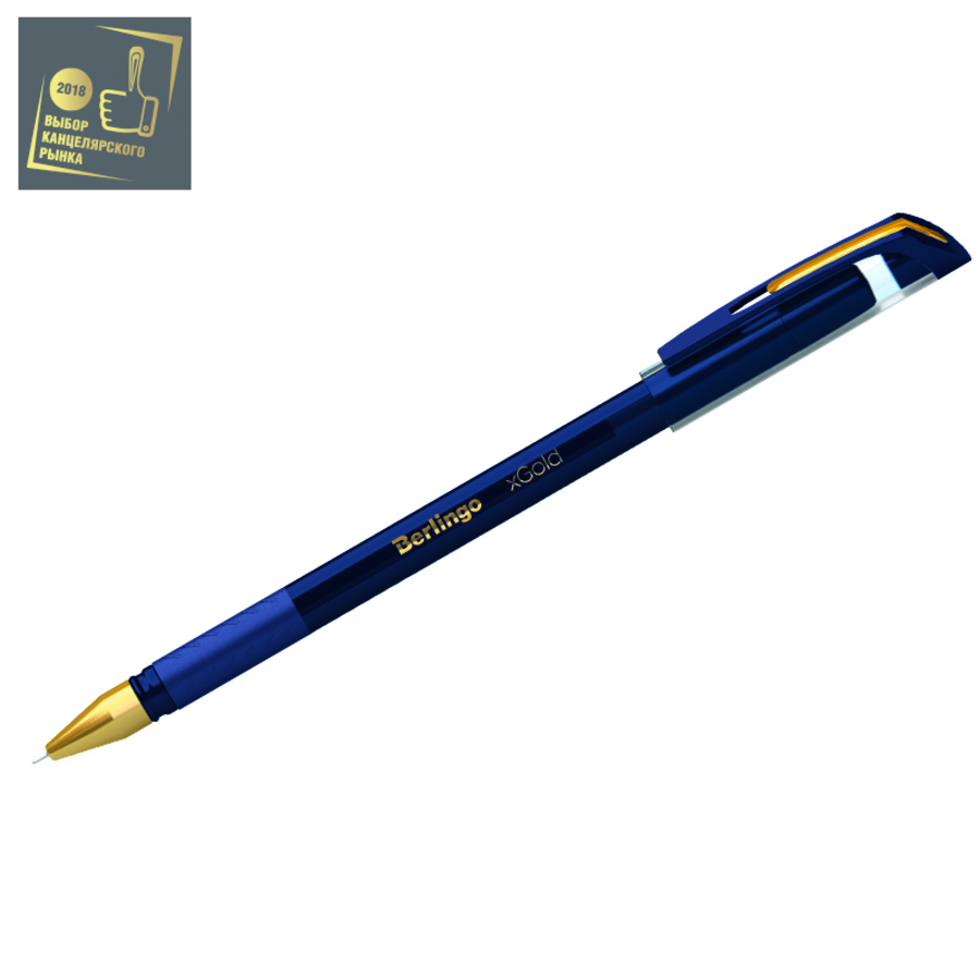 

Ручка шариковая синяя 0,7мм xGold игольч.стерж. BERLINGO CBp_07500