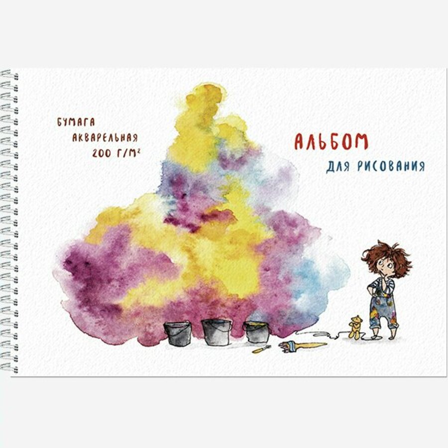 

Альбом для рисования акварелью А4 20л гребень Маленькая художница жест.подл. ПОЛИНОМ 2921/992725 (уни)