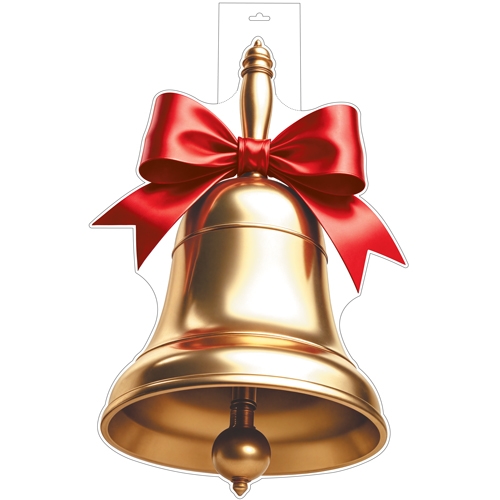 

Ф-17295 Плакат А3 Колокольчик золотой с красным бантом двусторонний (уни) Без текста Вырубка