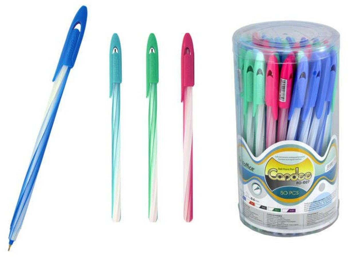 

Ручка шариковая синяя 0,6мм Candee FLEXOFFICE FO-027 BLUE