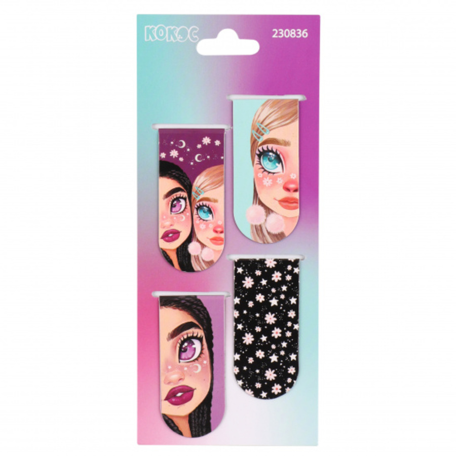 

Закладка магнитная набор 4шт Подружки