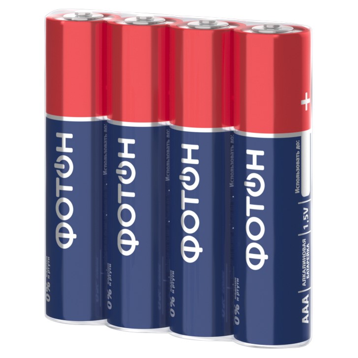 Элемент пит. алкалиновая ААА LR03 СВ40 цена за 1шт карт.уп. Фотон 26125