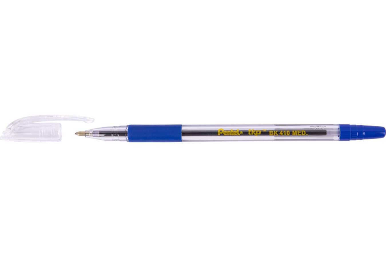 

Ручка шариковая 1мм синяя прозр. корпус Pentel BK410-C