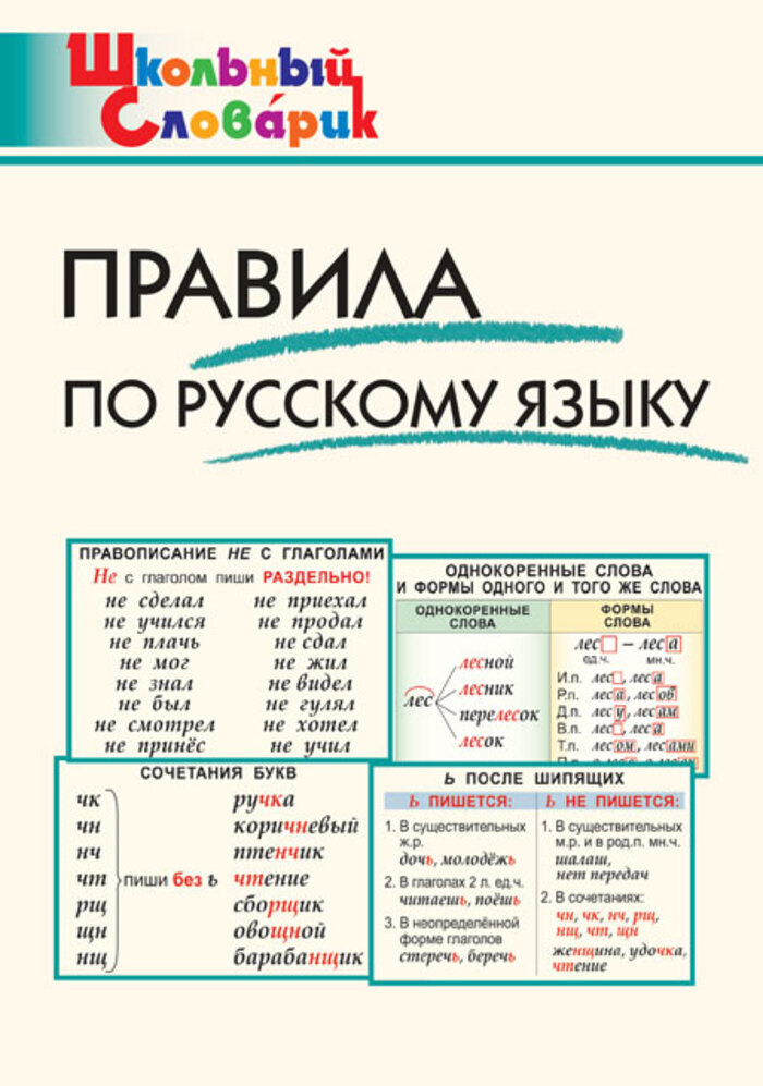 

Правила по русскому языку