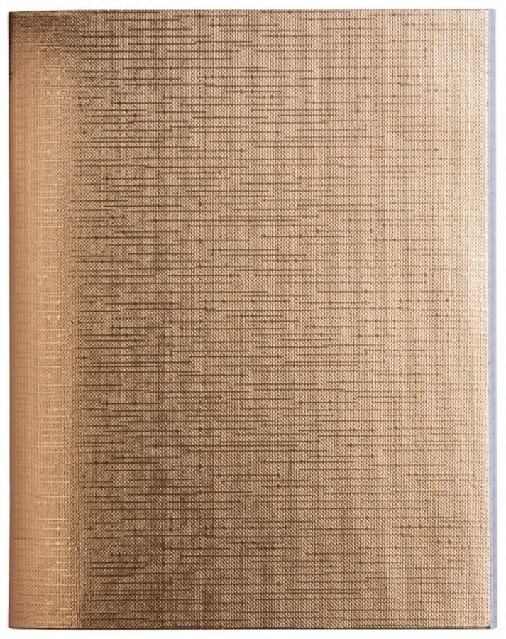 

Тетрадь А5 96л клетка скрепка бумвинил Однотон Metallic Золото HATBER 96Т5бвВ1