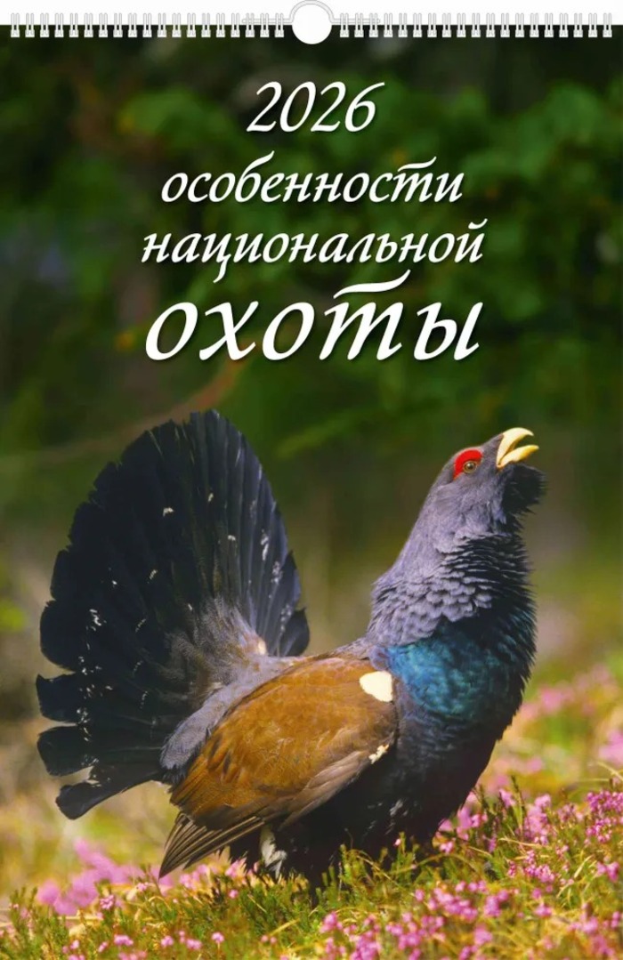 

Календарь 2026 1-блочный 320х480мм Гребень+ригель 6л Особенности национ. охоты УФ-лак АТБЕРГ 0526028