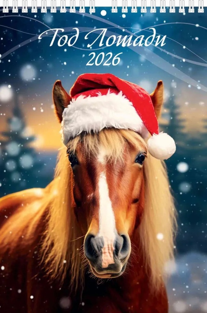 

Календарь 2026 1-блочный 170х250мм Гребень Год лошади. Вид 3 УФ-лак АТБЕРГ 1026014