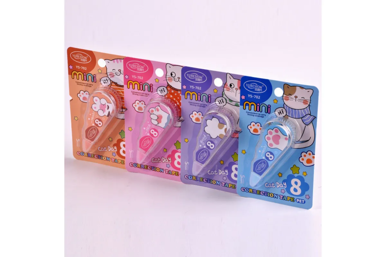 Корректор роллер 5мм х 8м Cat day ассорти MAZARI YS-702 53₽