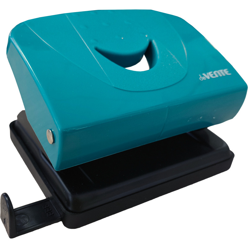 Дырокол 20л пластик Trend изумрудно-бирюзовый с линейкой deVENTE 4020506 161₽