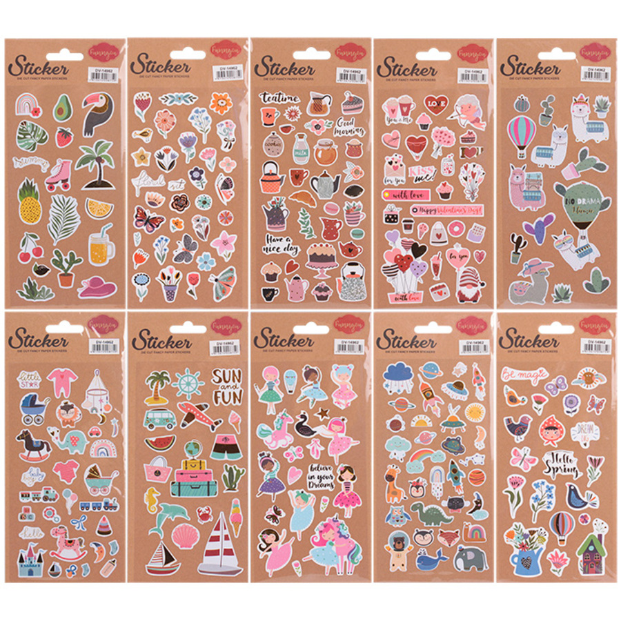 DV-14962 Наклейки 105х230мм Ассорти жен 61₽