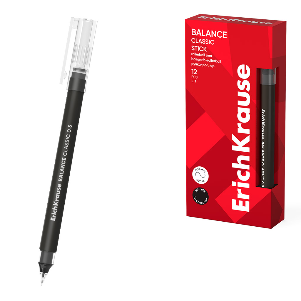 

Роллер черный 0,5мм Balance Stick Classic ERICH KRAUSE 63148