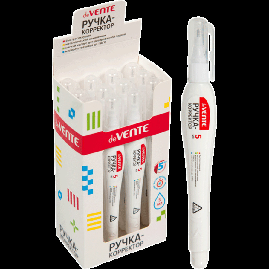 

Корректор карандаш 5мл мет.нак. deVENTE 4061104