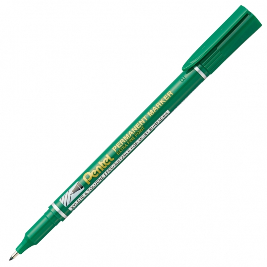 

Маркер перманентный зеленый пулевидный 1,6мм Fine Point Pentel NF450-D