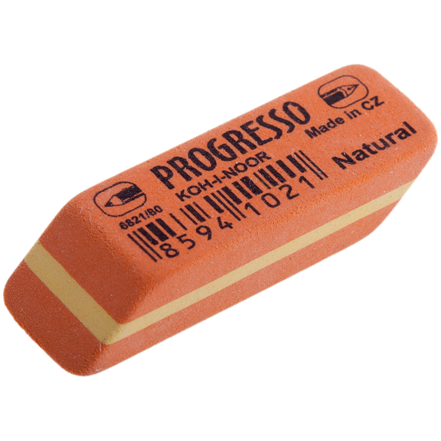 

Ластик K-I-N Progresso оранжевая с желтой полосой KOH-I-NOOR 6821/80