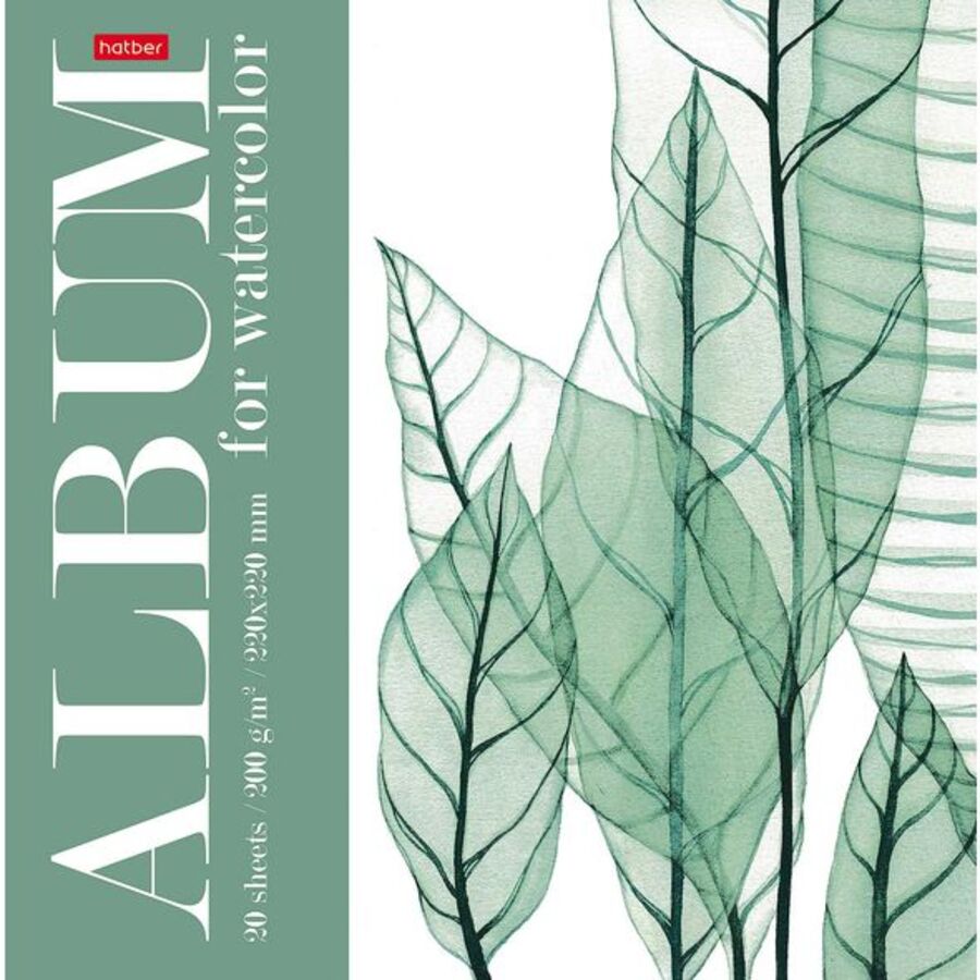 

Альбом для рисования акварелью 220х220мм 20л склейка Цветочные вдохновение жест.подл. HATBER 20Аа4лтВк_23666 (уни)