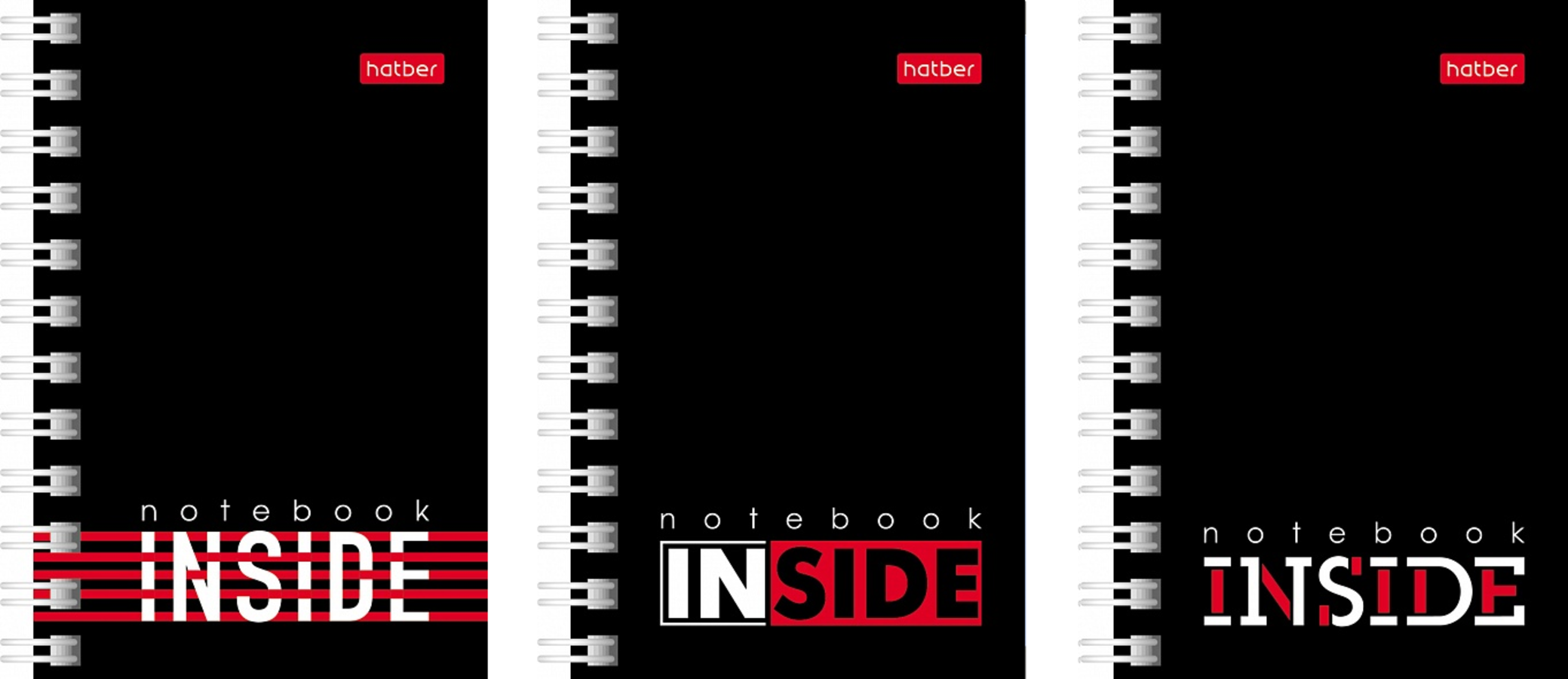 

Книжка записная А7 40л клетка гребень Inside HATBER 40ЗК7В1гр