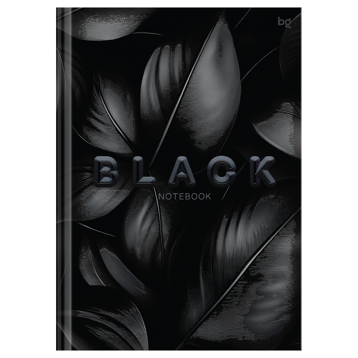 

Блокнот А5 80л клетка тв.обл. Just black soft touch выб.лак BG ББ5т80_лс_вл 07037