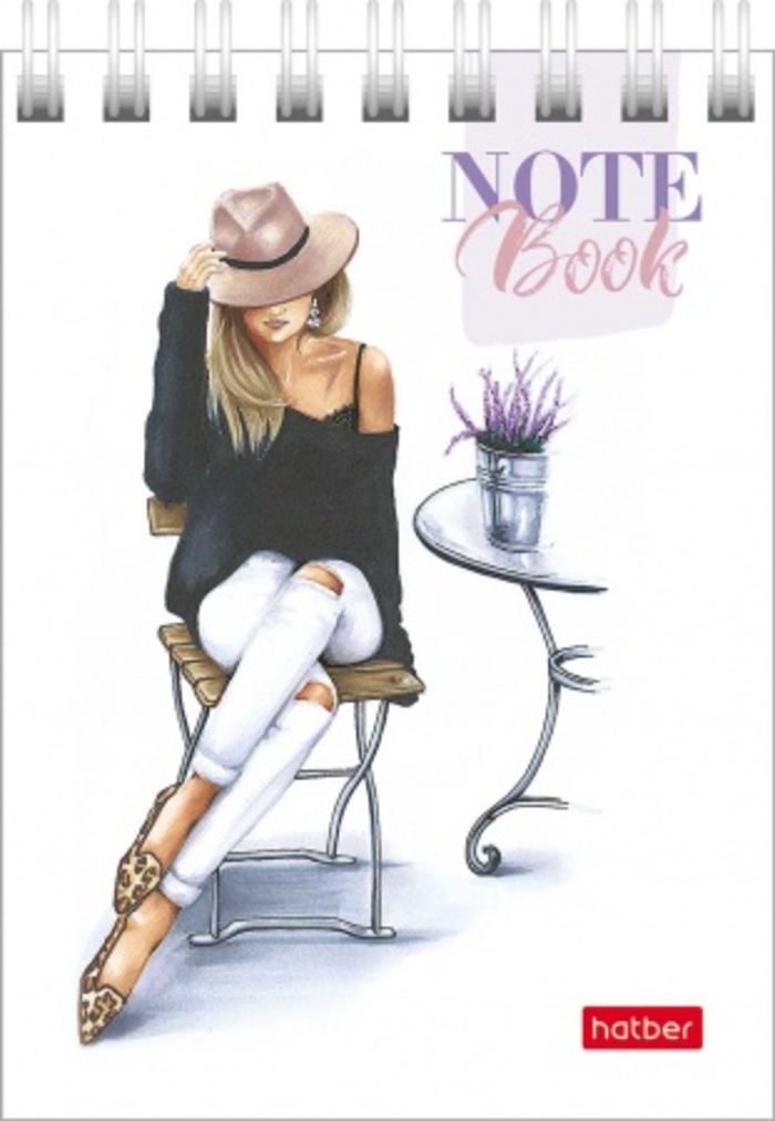 

Блокнот А7 60л клетка гребень Happy time Hatber 60Б7В1гр