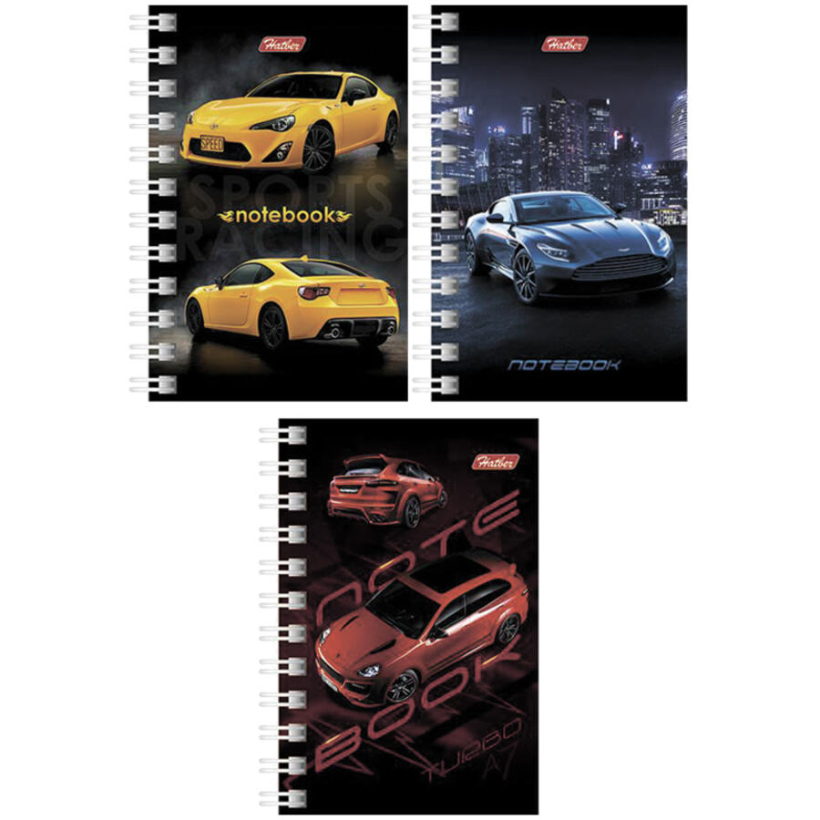 

Книжка записная А7 40л клетка гребень Автопанорама HATBER 40ЗК7В1гр