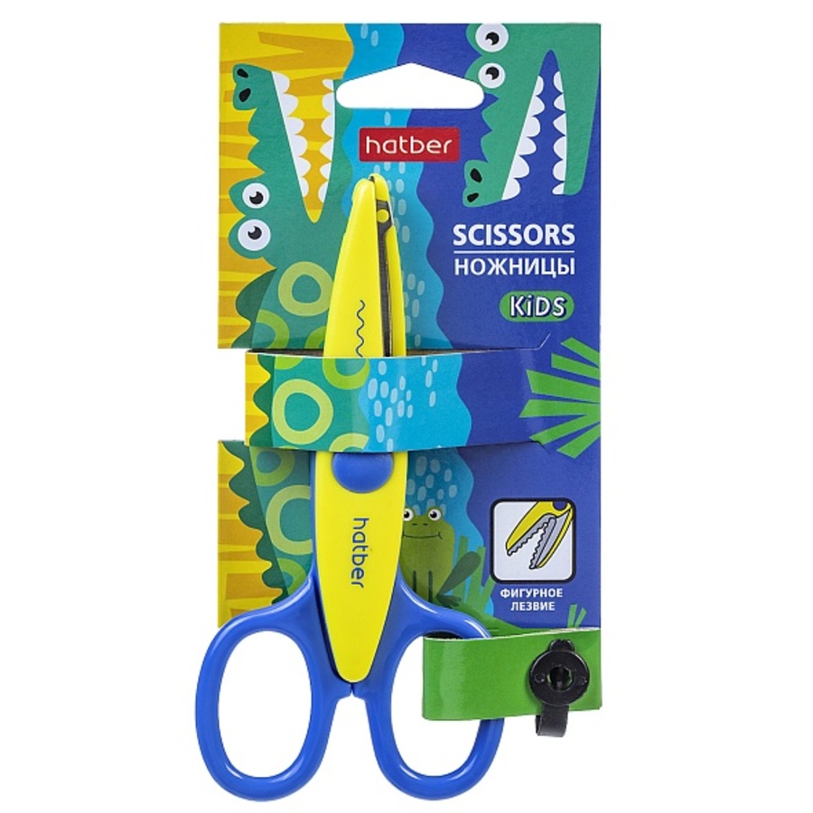 

Ножницы детские фигурные 135мм Кроко HATBER CS_072024