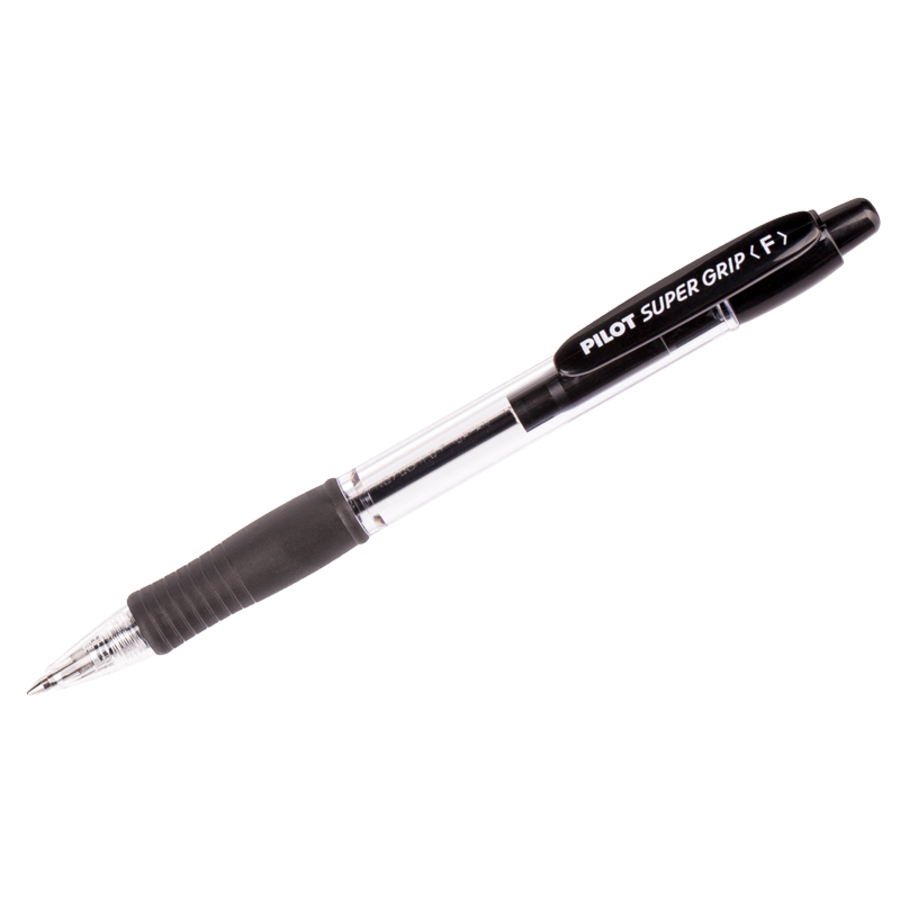 

Ручка шариковая автоматическая черная 0,7мм Super Grip Fine резин.держ. PILOT BPGP-10R-F (B)