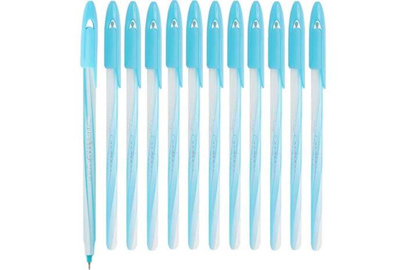 

Ручка шариковая синяя 0,6мм Candee корп.голубой FLEXOFFICE FO-027LBB BLUE