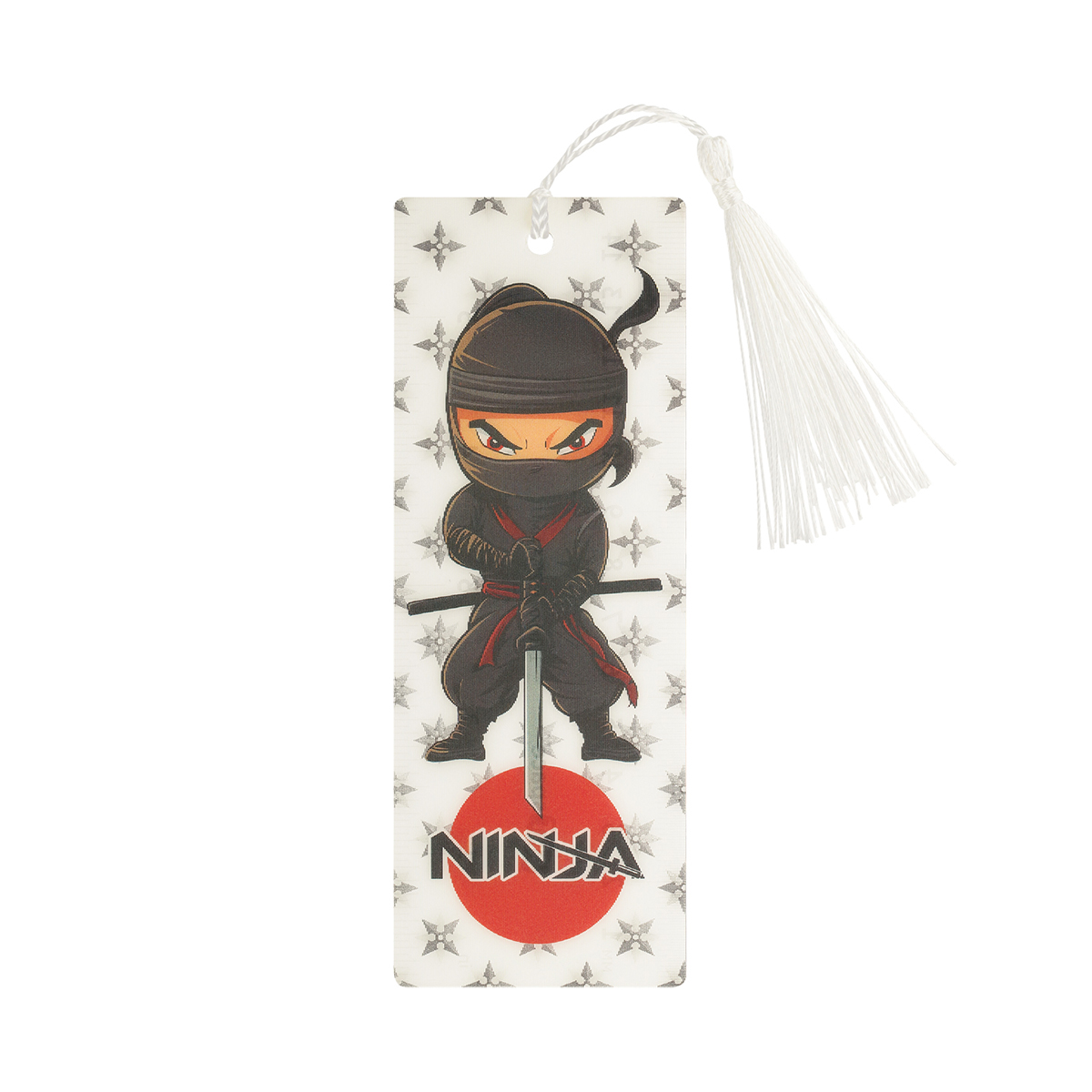 

Закладка с линейкой пластик 15см Ninja 3D