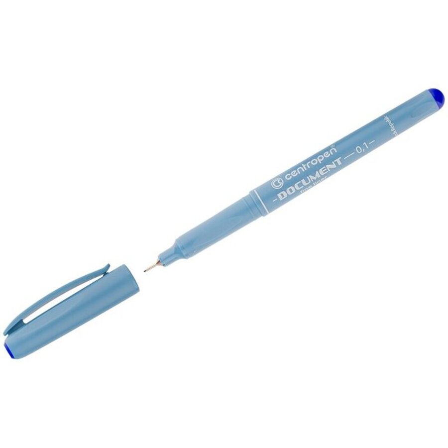 

Ручка линер Document синяя 0,1мм CENTROPEN 2631/1 син.