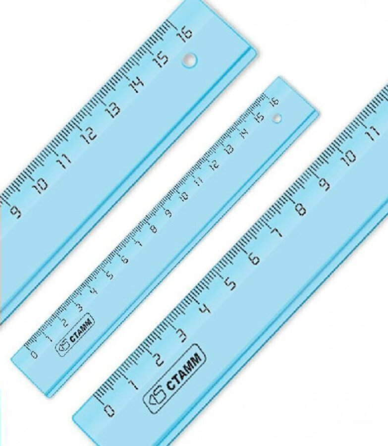 

Линейка пластик 16см тонированная СТАММ ЛН1000