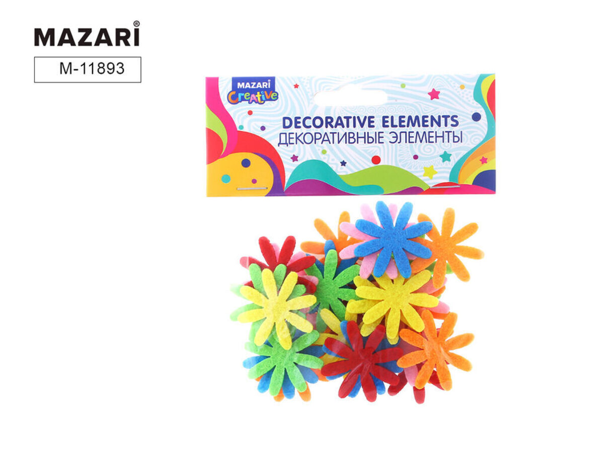 

Набор для декора элементы 30шт ткань Sunflower MAZARI M-11893