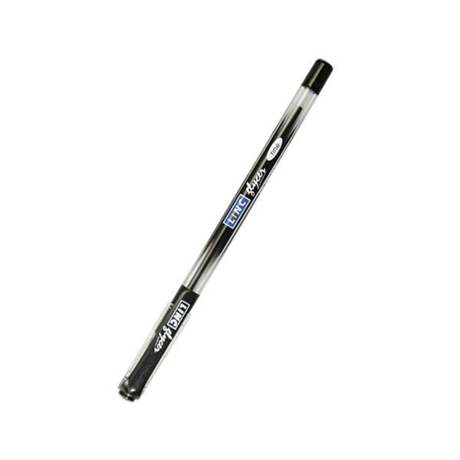 

Ручка шариковая черная 0,7мм Glycer с грипом LINC 1300RF/black
