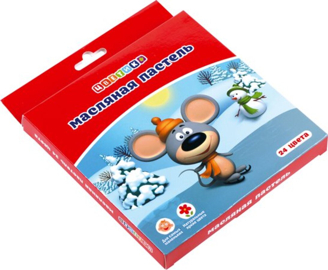 Пастель масляная 24цв кк ЦВЕТИК 7041971 254₽